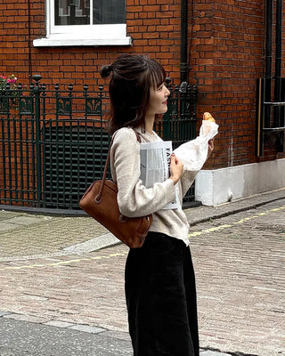 Suede Square Bag
