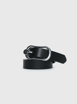 Ashtin Belt Black  Silver