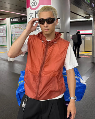 Windbreaker Hooded Vest