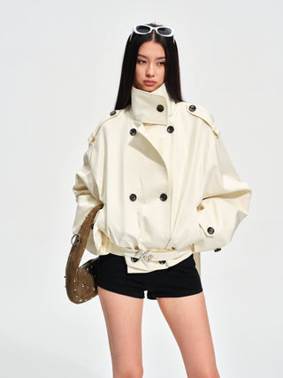 Biker-Inspired Trench Coat