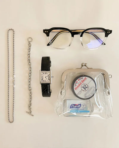 mini mini clear pouch
