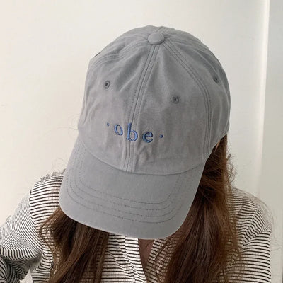 [2 colors] Cotton embroidered cap