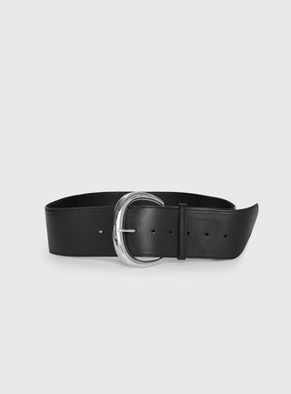 The Other Side Belt Black  Silver