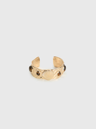 Sun Is Showing Cuff Gold  Brown