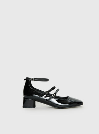 Berta Heels Black Patent
