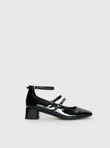 Berta Heels Black Patent