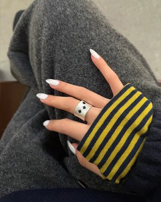 Three-Star Wide Ring