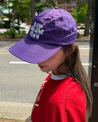 Drawstring Lettering Nylon Cap
