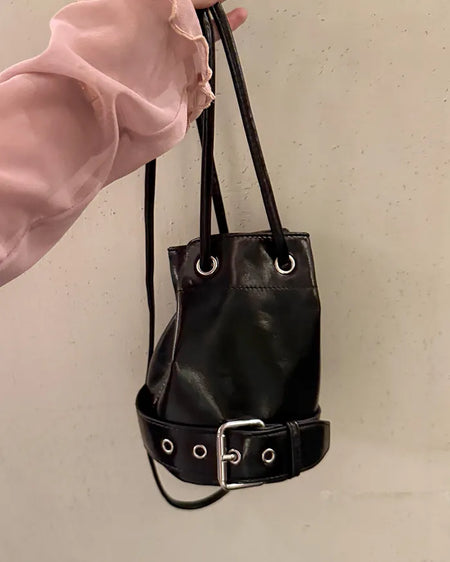 Belt bucket bag