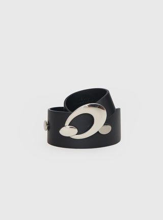 Jaide Low Waist Belt Black  Silver