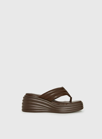 Therapy Flames Platform Sandals Brown