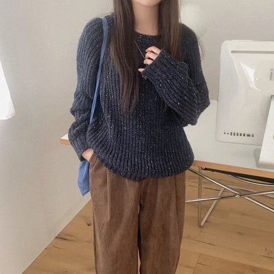(3 colors) Gradation Round Knit