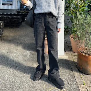 Slim bootcut denim pants