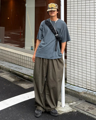 Pintuck balloon pants