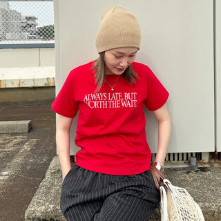 WAIT Lettering Short-Sleeve T-Shirt