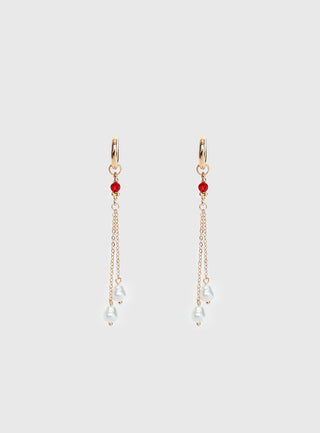 What Is Life Dangly Earrings Gold
