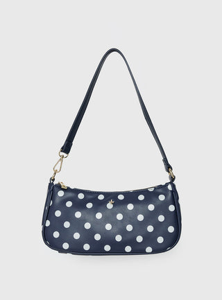 Peta & Jain Piper Bag Navy Polka