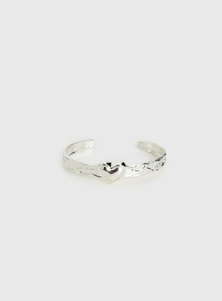 Romma Heart Cuff Silver