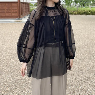 Sheer layered blouse