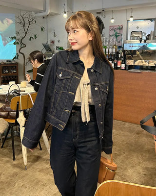 Standard cropped denim jacket