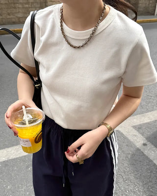 Round Half-Sleeve T-Shirt