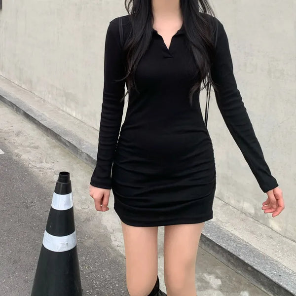 Mini shirring dress