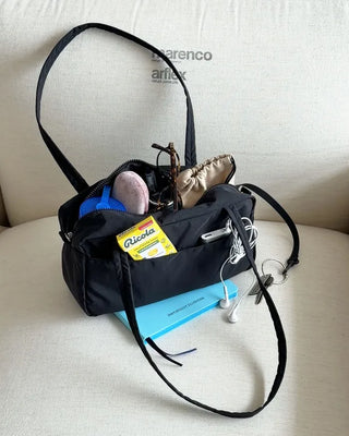[1st Re-release] (ORIGINAL) Brick Nylon Boston Bag (black)