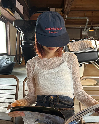 Star Lettering Ball Cap