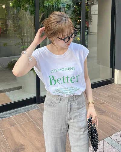 Better Lettering Sleeveless T-Shirt