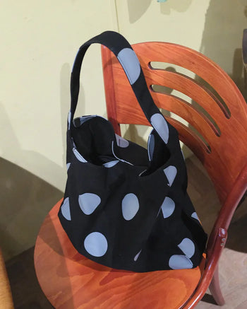 Big canvas shoulder bag