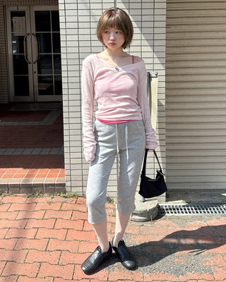 Sweat Slim Capri Pants