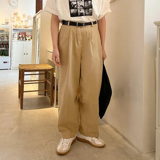 Belted trousers