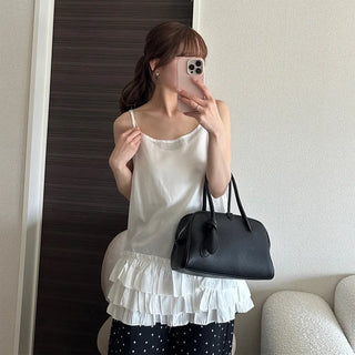 Frilled tunic camisole dress