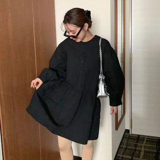 Pintuck Mini Dress