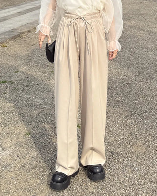 String strap wide slacks