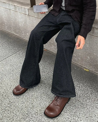 Wide derby shoes