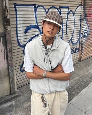 Check Strap Camp Cap