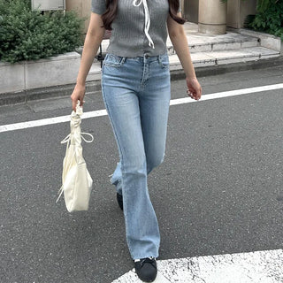 Flared Fit Denim Pants