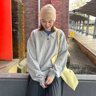 Half-zip sweatshirt