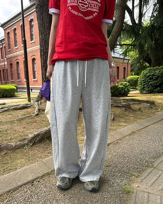 Side-tuck layered easy pants