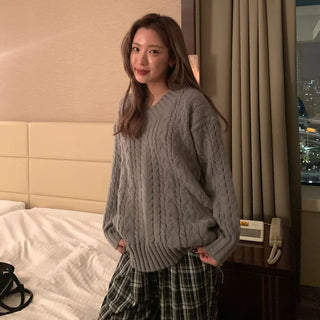 Cable Balloon Fit Knit
