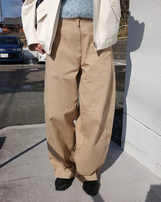 Side panel cotton pants