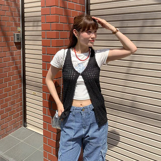Layered Rib Vest