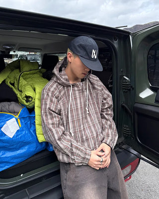 Checkered Anorak Parka