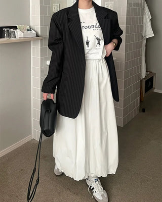 Balloon Fit Long Skirt