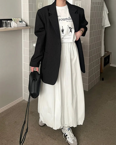 Balloon Fit Long Skirt