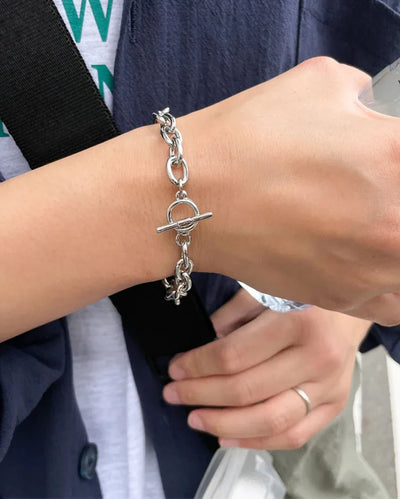 angle buckle chain bracelet