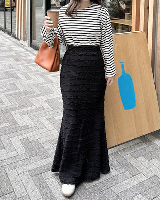 Frilled Mermaid Long Skirt
