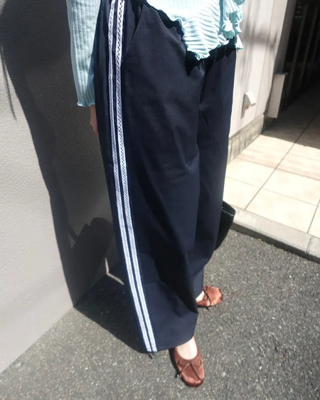 2-way lace-line windbreaker pants