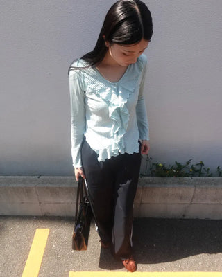 2-way lace-line windbreaker pants